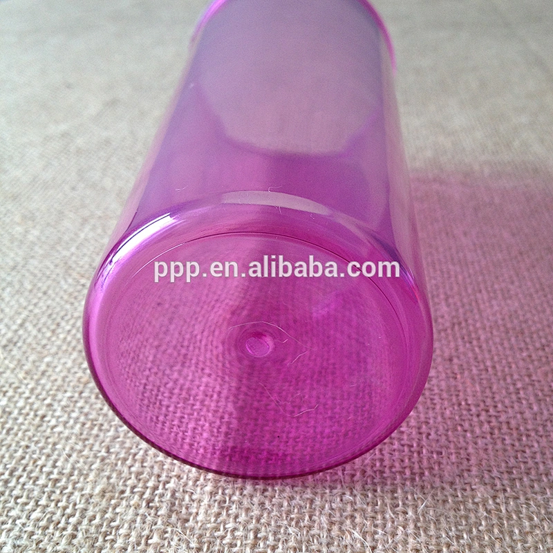 BPA free single wall plastic leakproof sports water bottle with handle
