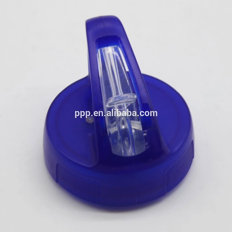 BPA free single wall plastic water bottle with handle and straw