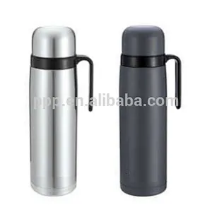 1000ml double wall stainless steel insulated tumbler/bullet shape logo customized vacuum flask with handle /100% leakproof
