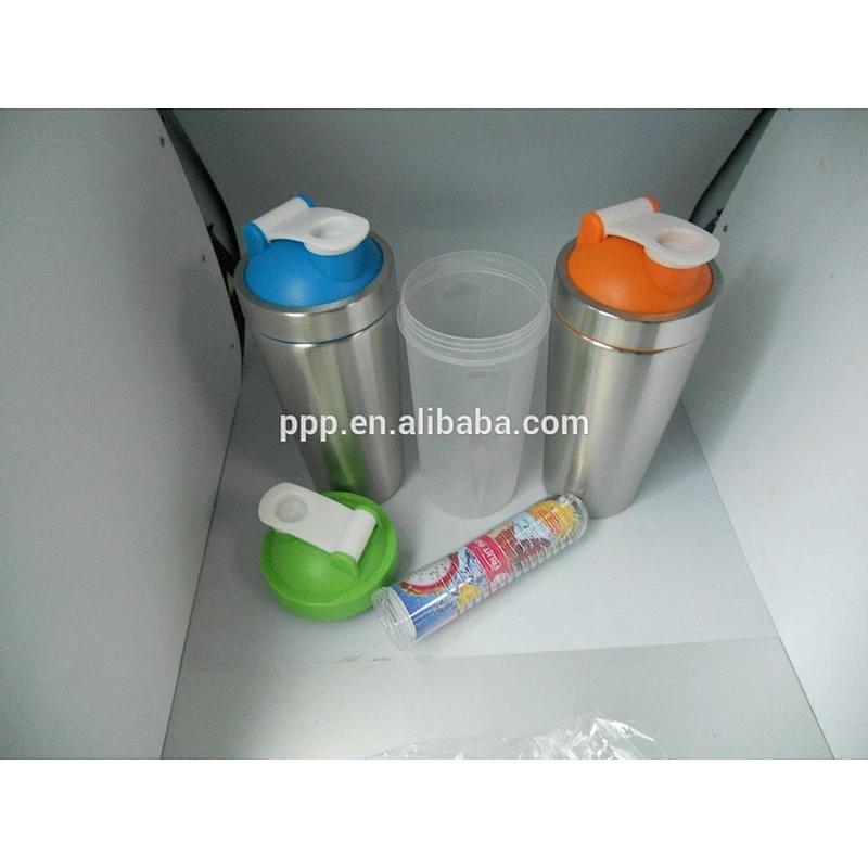 304 double wall stainless steel shake shake water bottle