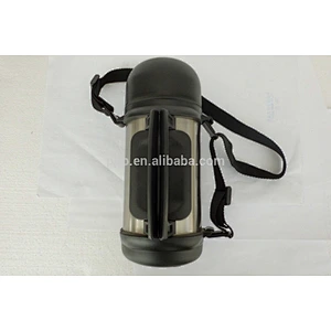 1000 ml 100% leak-proof outdoor activity hiking use stainless steel thermos travel bottle portable with strap and fixed handle