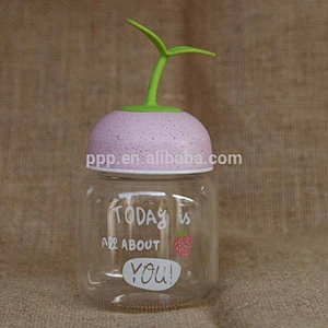 kids washer safe borasilicate glass bottle manufacture drinkware
