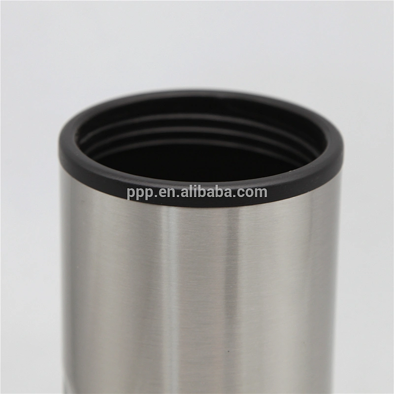 16oz inner plastic outer stainless steel water tumbler/logo customized auto mug with 100% leakproof flip top lid/travel mug