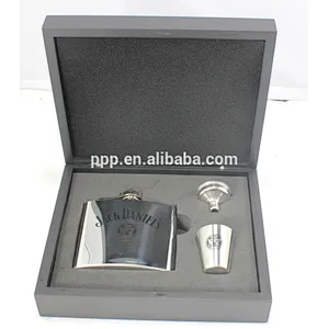 500ml hip flask set,silver hip flask