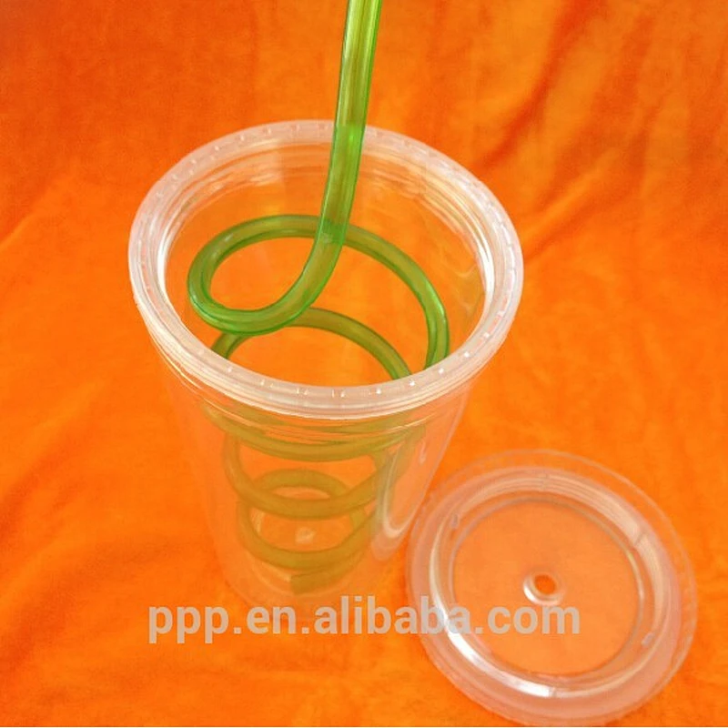 plastic travel mug with lid and straw fashionable design AS plastic mug with lid/double wall acrylic tumbler with straw wholesa