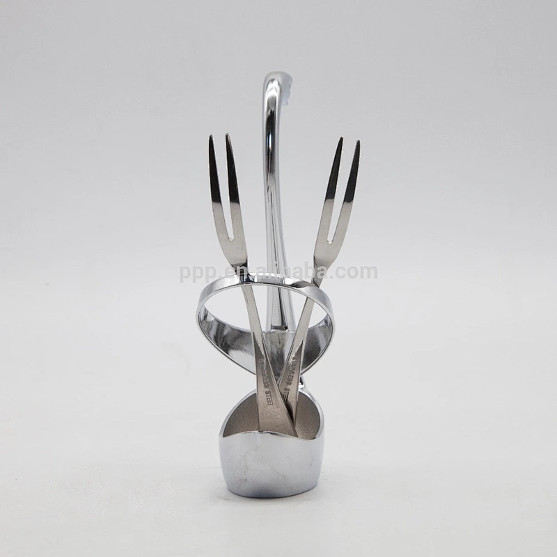swan shape stainless steel creative tableware storage used for handling knife,fork and spoon
