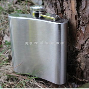 6oz mini flask leak-proof eco-friendly FDA LFGB stainless steel hip flask lead Pb free