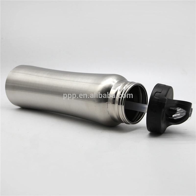 750ml USA hot sale single wall high quality stainless steel logo customized sports water bottle/100% leakproof/wide mouth
