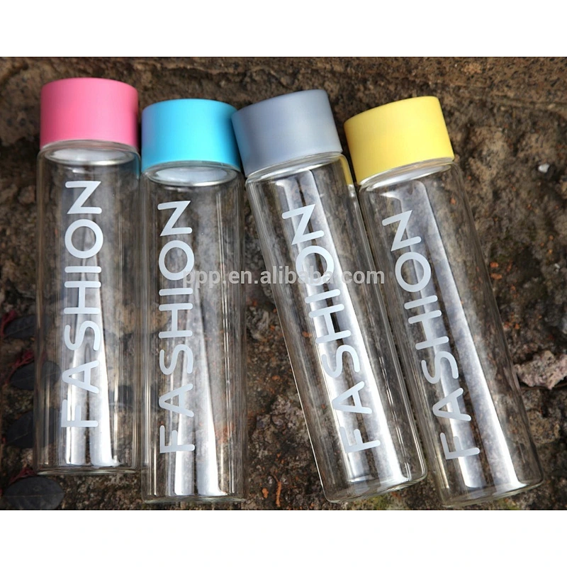 Hot selling borosilicate glass drinking bottle