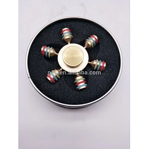 2017 hot sale fingertip spiral copper finger gyroscope stainless steel brass kid adult toys high speed hand spinner