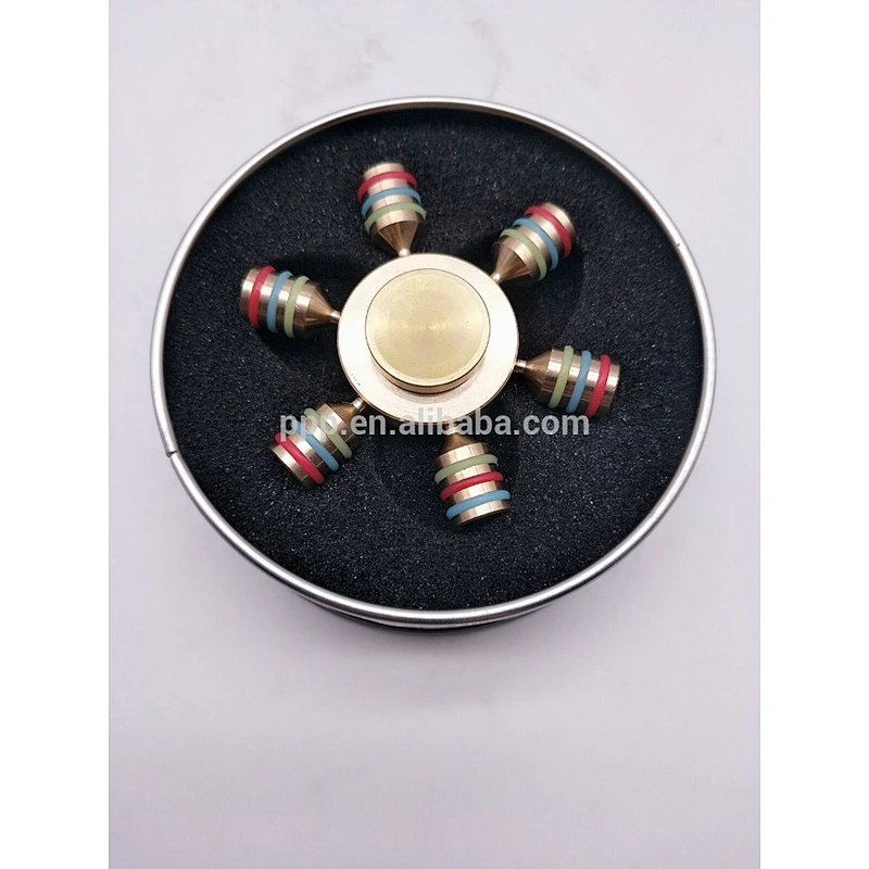 2017 hot sale fingertip spiral copper finger gyroscope stainless steel brass kid adult toys high speed hand spinner