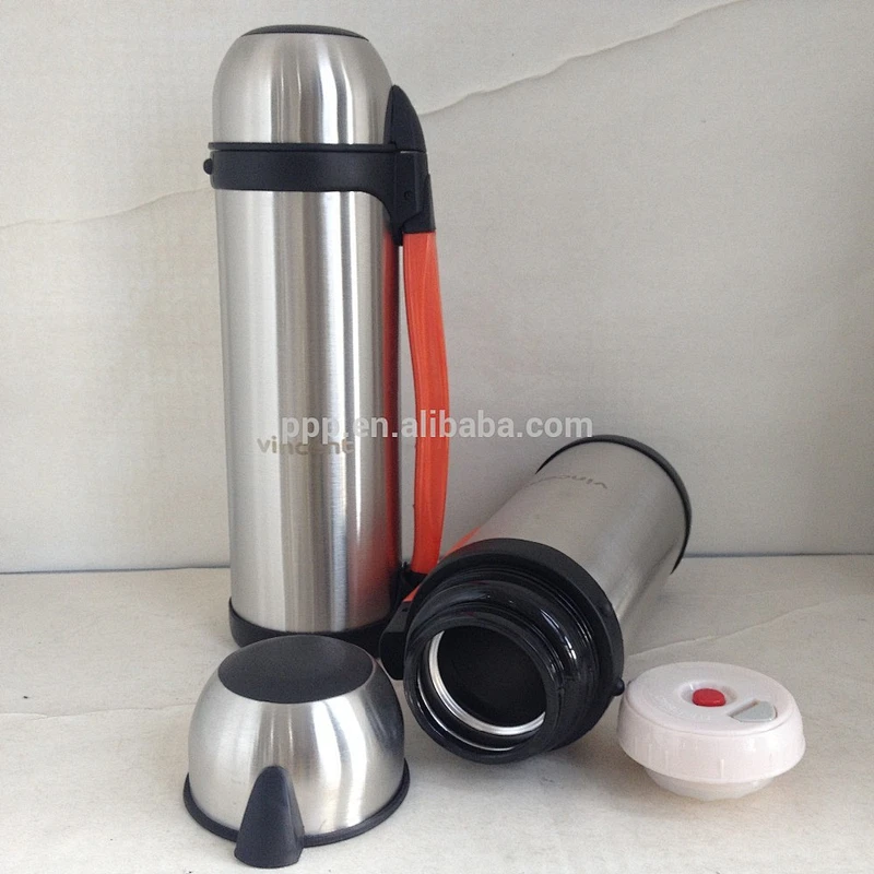 500ml leak-proof eco-friendly outdoor activity hiking use small steel thermos insulated travel bottle portable with strap