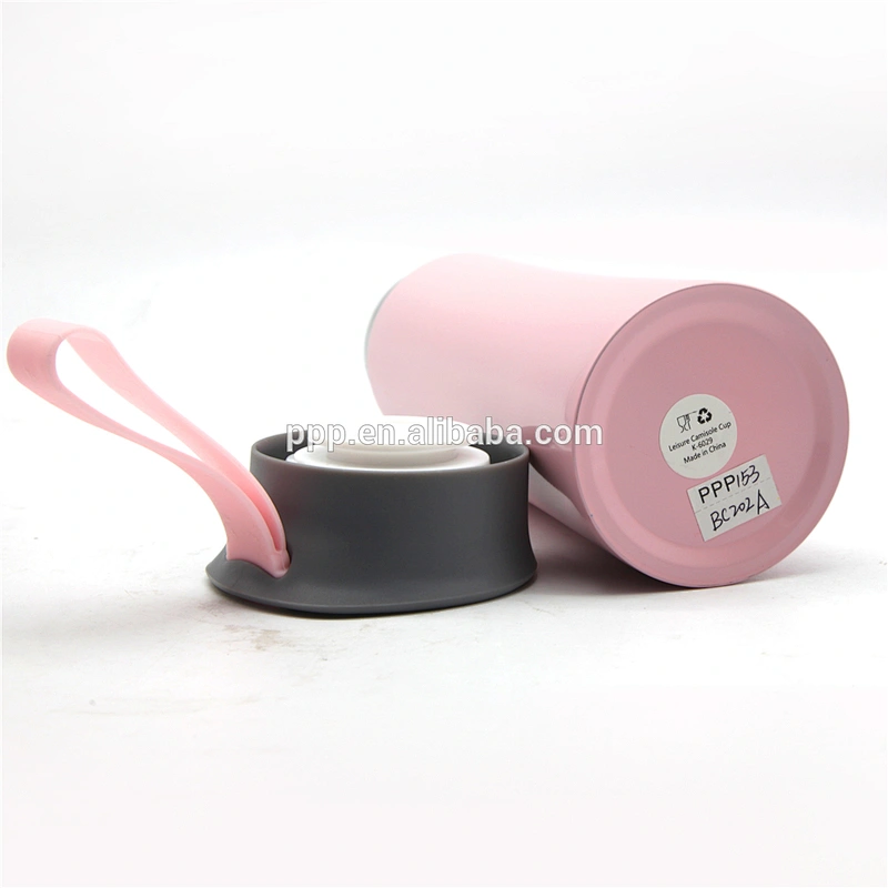 Creative style double wall stainless steel vacuum water bottle with handle for students