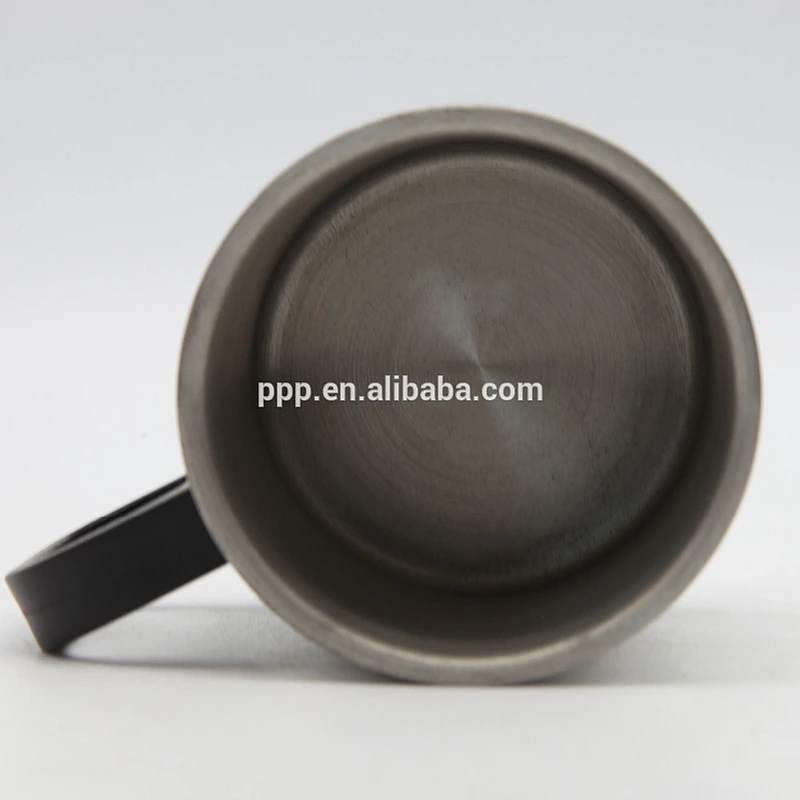 Double wall high quality stainless steel beer mug coffee mug with plastic handle