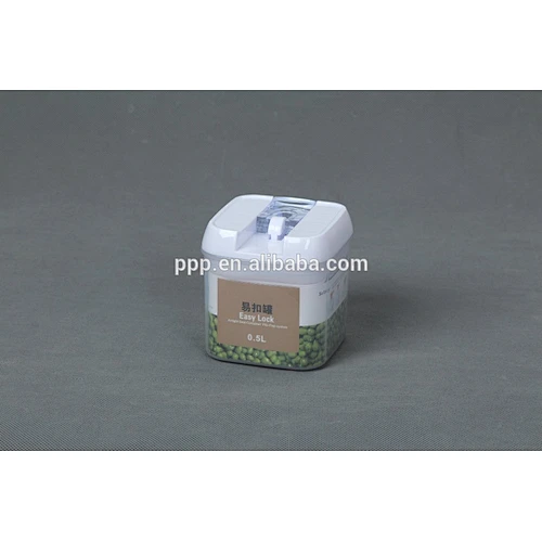 0.5L plastic candy jar/ large plastic candy jars with lids/plastic food container