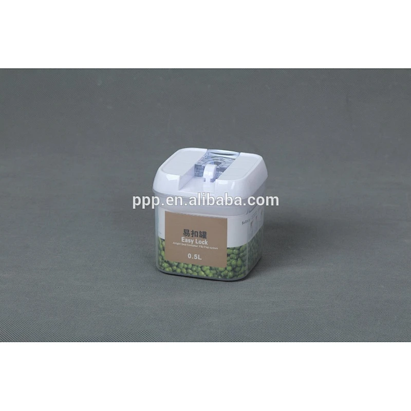 0.5L plastic candy jar/ large plastic candy jars with lids/plastic food container