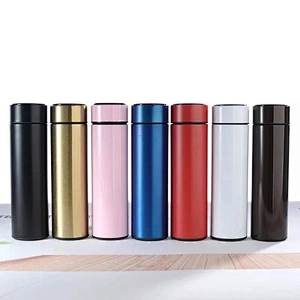 Hot sell 500ml vacuum insulated Touch sensor LED Digital Temperature display Stainless steel water bottle