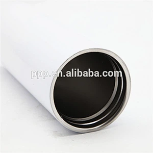 New White Cylinder Shape Water Tumbler 20oz 304 And 201 Double Wall Stainless Steel Insulated Vacuum Coffee Mug