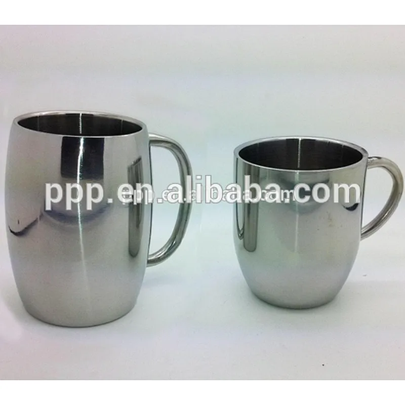 Double wall stainless steel custom logo printing coffee mug and beer