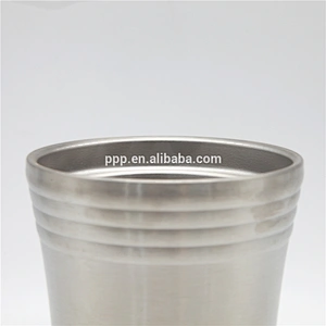 Custom printed double wall stainless steel beer travel mug
