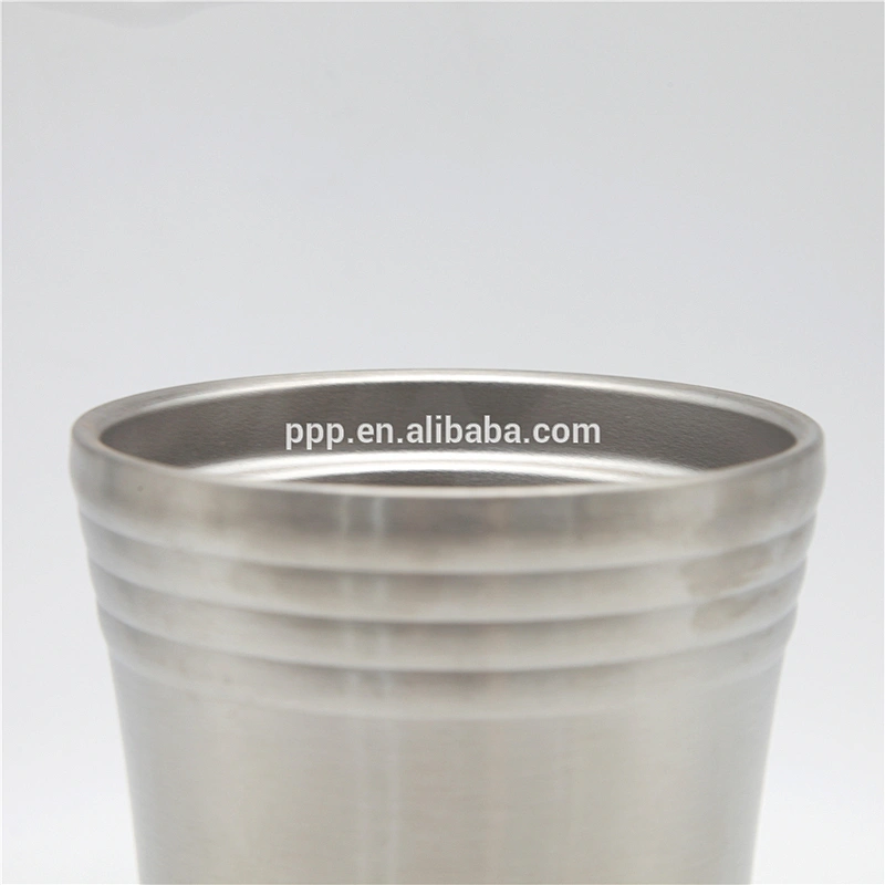 Custom printed double wall stainless steel beer travel mug