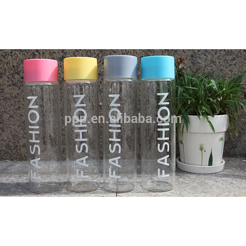 Hot selling borosilicate glass drinking bottle
