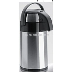 2500ml factory direct wholesale double wall Stianlss steel logo customized air pot with largr capacity and handle