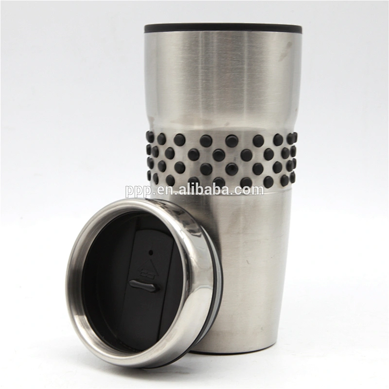 new products BPA free double wall inner plastic outer stainless steel travel mug