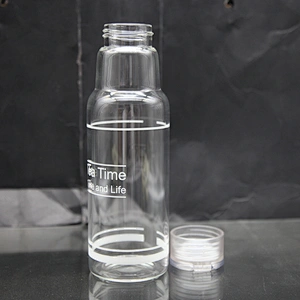 borasilicate glass bottle with string handle
