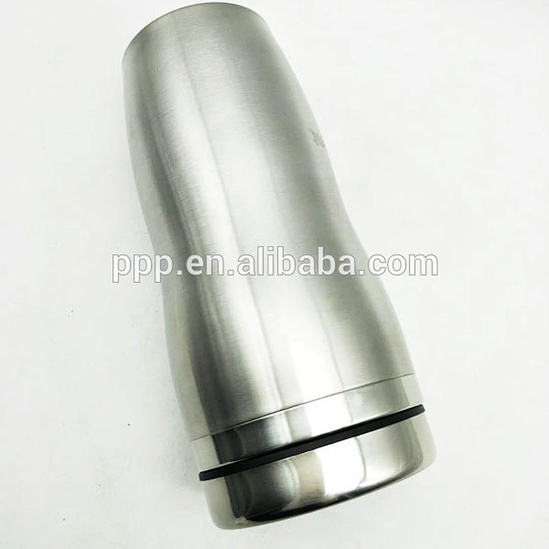 2017 Hot Sell 16oz Peanut Shape Double Wall Inner 304 Outer 201 Stainless Steel Tumbler With Slide Lid And Anti-Slip Mat