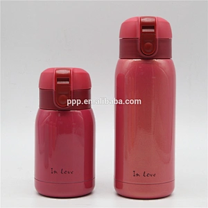 180/360ml double wall stainless steel insulated water bottle with flip top