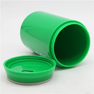 Hot sell 350/450ml lenmon juice cola can AS material promotional plasctic water bottle with press lid