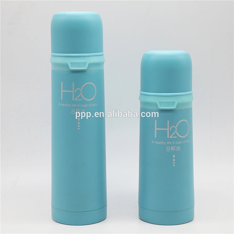 304 or 201 350/500ml double wall stainless steel vacuum water bottle with strap