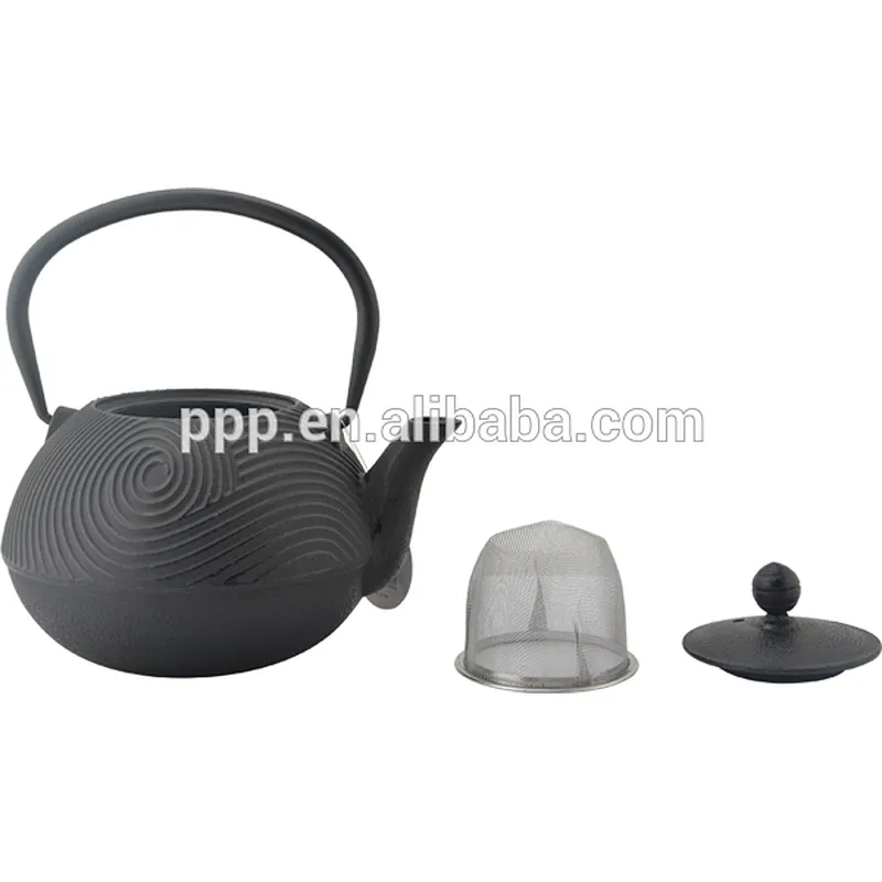 26oz 0.7L cyclone shaped Cast Iron Tea Kettles