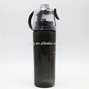 Cycling sport Portable Frosted mist Spray Water Bottle Plastic Drinking water bottle
