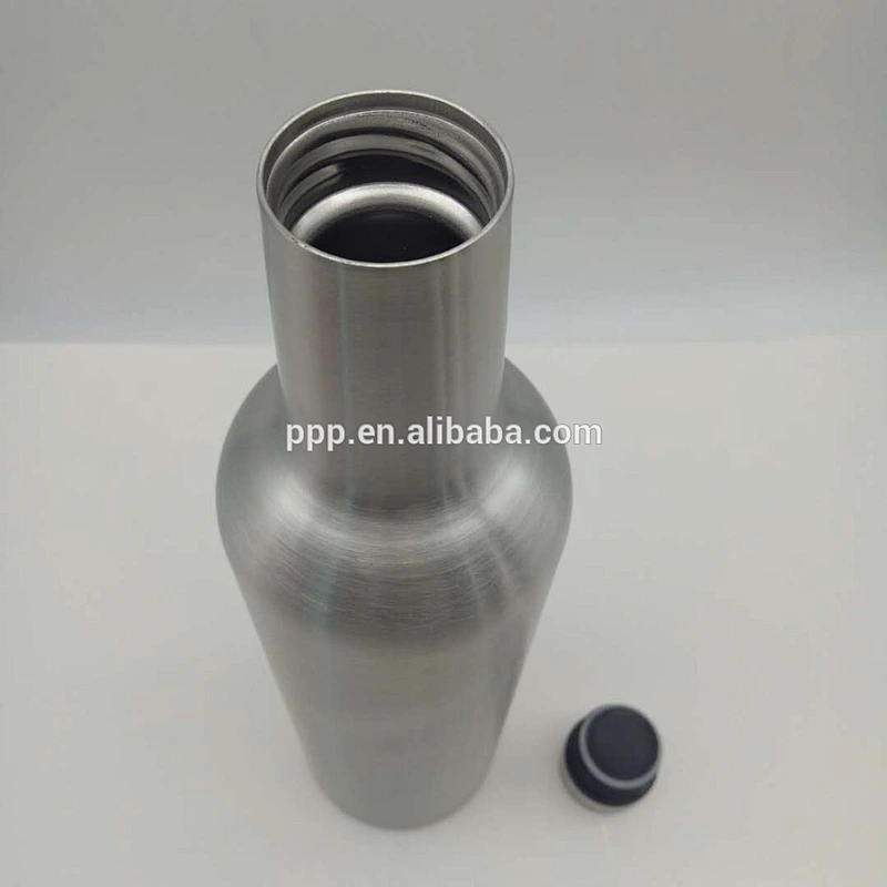 New style custom OEM stainless steel insulated red wine bottle with stainless steel lid