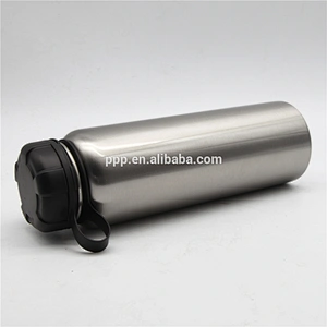 High quality single wall stainless steel sports water bottle with handle