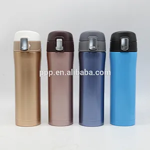 500ml double wall stainless steel cutomized logo insulated water bottle with flip top lid