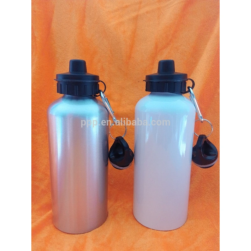 600ml hot sale single wall aluminium logo customized bottle with small mouth and