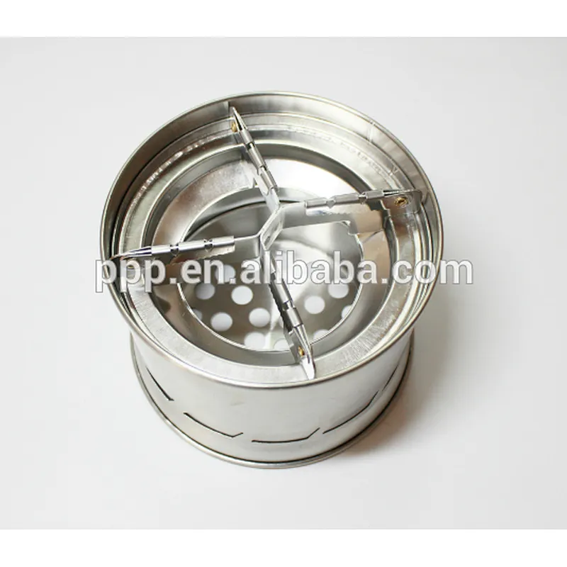 Stainless Steel Folding Camp Stove, Foldable Firewood Stove New