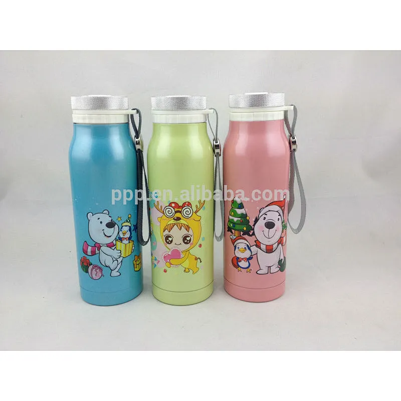 Shinny lid stainless steel vacuum flask/ insulated water bottle with tea infuser/new arrival vacuum cup