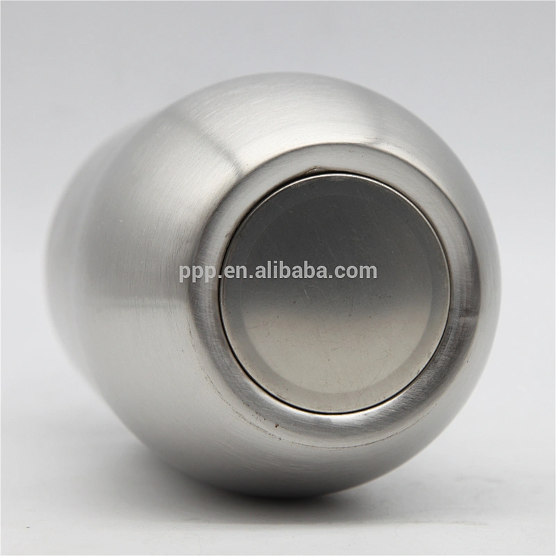 hot sale double wall high-quality stainless steel logo customized beer mug without handle/egg shape