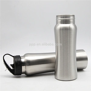 750ml USA hot sale single wall high quality stainless steel logo customized sports water bottle/100% leakproof/wide mouth