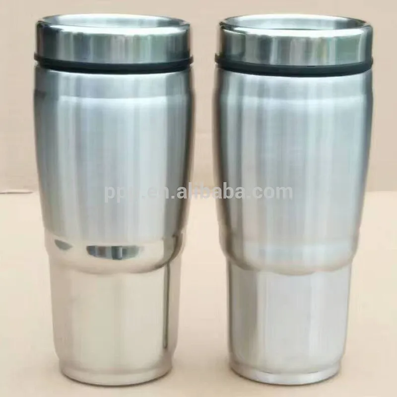 double wall stainless steel logo customized water bottle/vacuum insulted octagon auto mug/skid-proof antislip on bottom