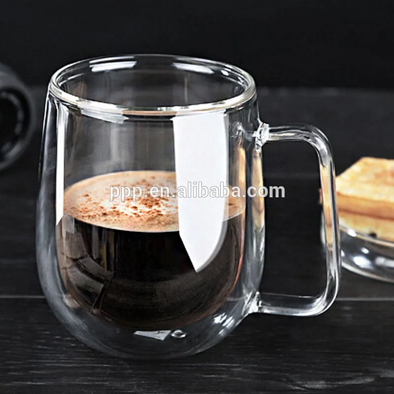 250 ml Heat Resistant Double Wall Layer Clear Glass
