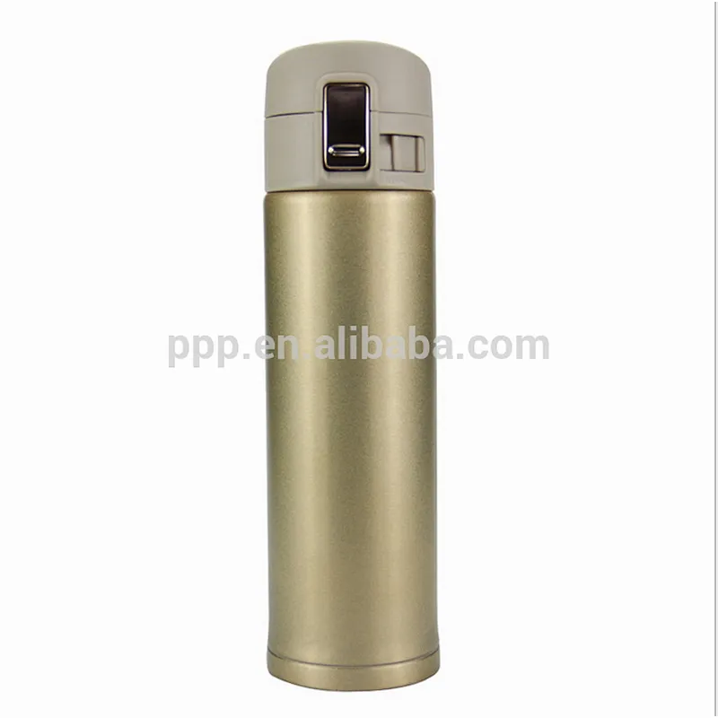 500ml classic double wall stainless steel logo customized vacuum insulated water tumbler with flip top lid and safety catch
