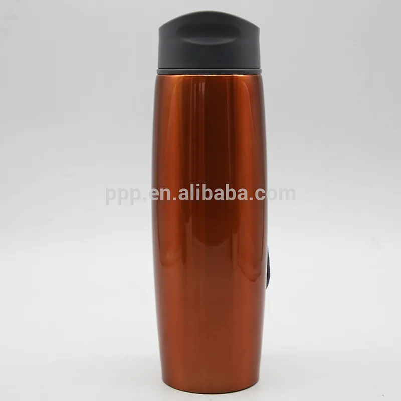 factory wholesale 500ml double wall stainless steel insulted water bottle/vacuum flask with new design sliding lid