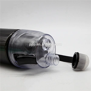 Wholesale square price single wall plastic spray water bottle