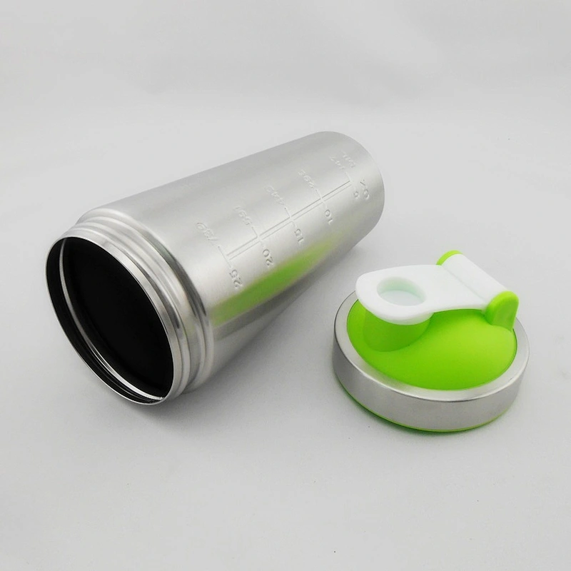 hot sell double wall 500ml stainless steel vacuum thermal insulation flask protein shaker bottle