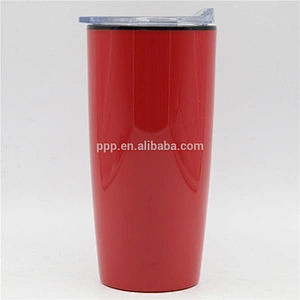16oz double wall plastic BPA free logo customized auto mug/100% leakproof lid/radian body water tumbler